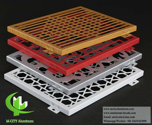 Architektonisches Metallbildschirm CNC-Schneiden Perforationsmuster für Wandverkleidung Dekoration