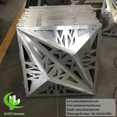 3D-Aluminiumplatten mit Perforationsmuster 3 mm dickes Metallblech