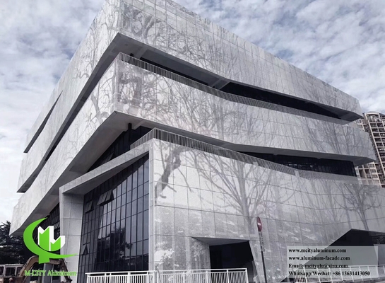 Massivaluminium-Metall-Fassadenplatte mit Perforationsmuster für die Wandverkleidung