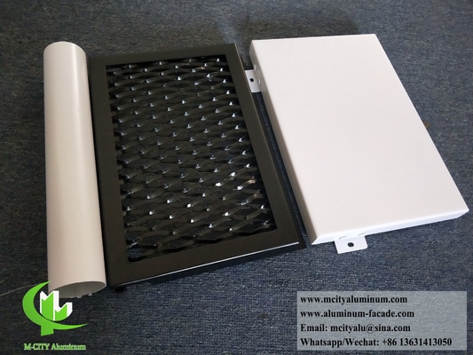 Massivaluminium-Metall-Fassadenplatte mit Perforationsmuster für die Wandverkleidung