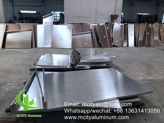 Aluminiummassivplatten Aluminiumfassadenwandplatten Verkleidungsplatten mit Halterung für Außengebäude