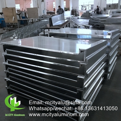 Aluminiummassivplatten Aluminiumfassadenwandplatten Verkleidungsplatten mit Halterung für Außengebäude