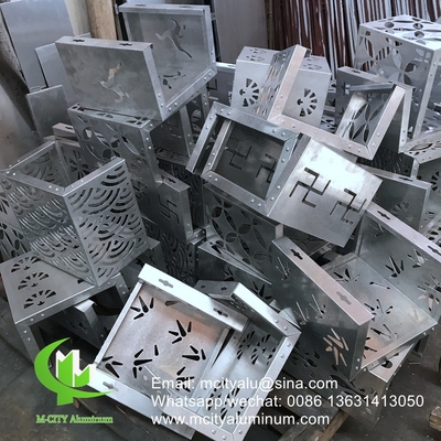 Luftkonditionierende Abdeckung Aluminium Abdeckung Metallfassade Verkleidung Biegelblatt für Vorhangwand Fassade Dekoration