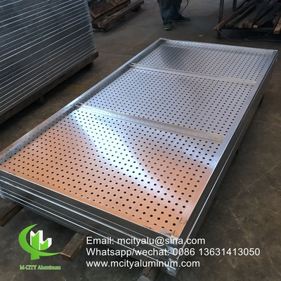 Aluminiumperforierte Fassaden- und Wandverkleidungspanele Außenbaubedeckung für Gebäude oder Decken