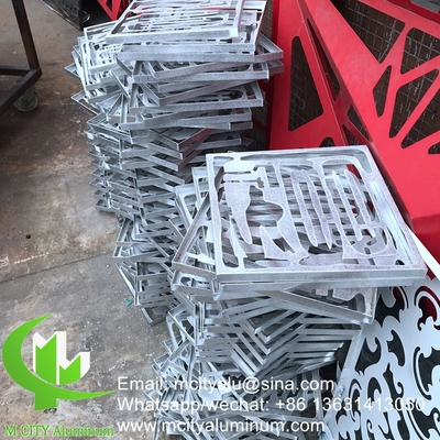 Arabischer Stil Aluminiumbildschirm Metallfassade Verkleidung Biegelblatt 2,5 mm Dicke für Vorhangwand Fassade Dekoration