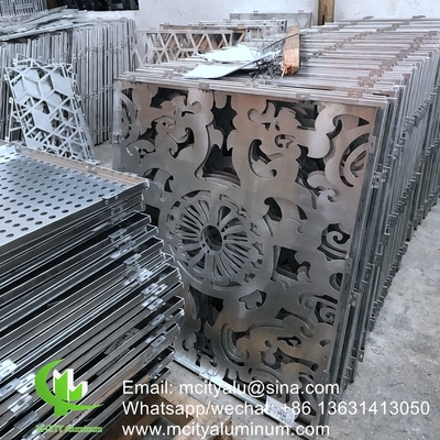 Arabischer Stil Aluminiumbildschirm Metallfassade Verkleidung Biegelblatt 2,5 mm Dicke für Vorhangwand Fassade Dekoration