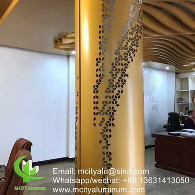 Aluminiumspaltenverkleidung Metallfassadeverkleidung Biegelblatt 2,5 mm Dicke für die Dekoration der Nachfassade