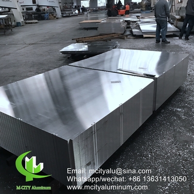 Aluminiumspaltenverkleidung Metallfassadeverkleidung Biegelblatt 2,5 mm Dicke für die Dekoration der Nachfassade