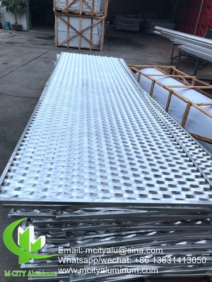 Metall Aluminiumperforiertes Panel für Fassaden Privatsphäre Schirm Zaun mit 2 mm Dicke Metallperforationsschirm
