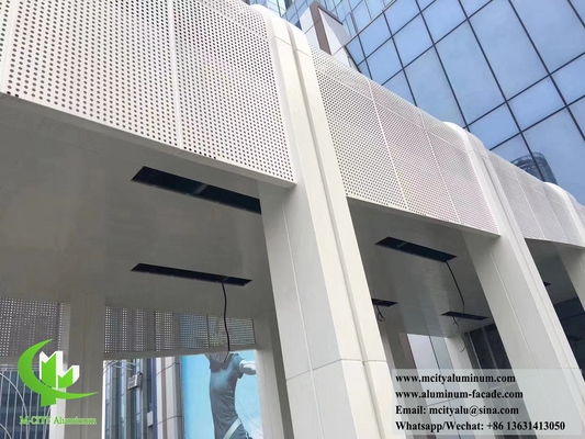 Architektonisches Perforationsblatt-Aluminiumfassaden-System PVDF Super-Dauerhafte Beschichtung