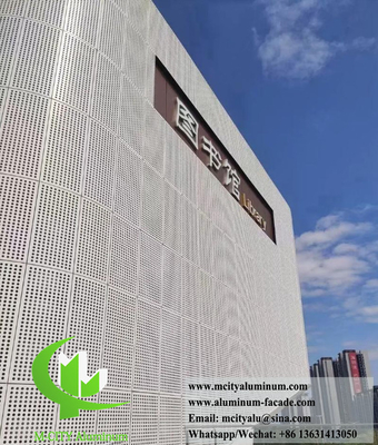 Pulverbeschichtete Perforationsbleche Aluminium Außen-Innenarchitektur