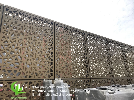 Außen-Privatsphäre-Bildschirm maßgeschneiderte Massivplatte Aluminiumperforierte Platte für Wandplatte