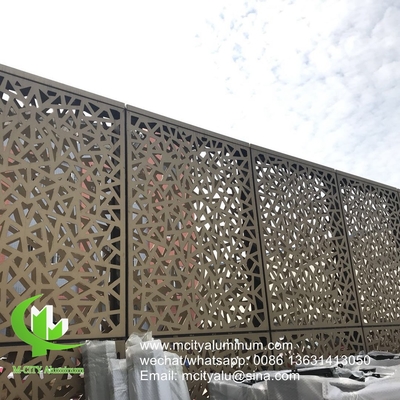 Außen-Privatsphäre-Bildschirm maßgeschneiderte Massivplatte Aluminiumperforierte Platte für Wandplatte