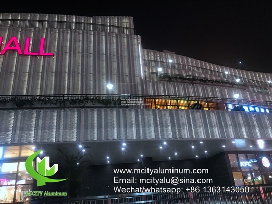 Metall Aluminiumperforiertes Panel für Fassaden Privatsphäre Schirm Zaun mit 2 mm Dicke Metallperforationsschirm