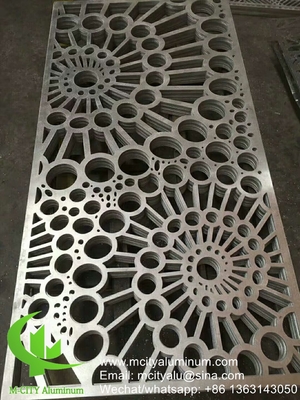 Aluminiumperforierte Bleche für Fenster-Privatsphäre Schirm Zaun mit 2mm Dicke Laser-Schnitt-Bildschirm
