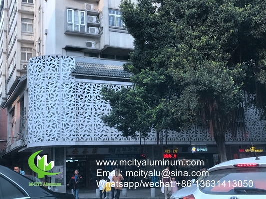 Aluminiumperforierte Bleche für Fenster-Privatsphäre Schirm Zaun mit 2mm Dicke Laser-Schnitt-Bildschirm