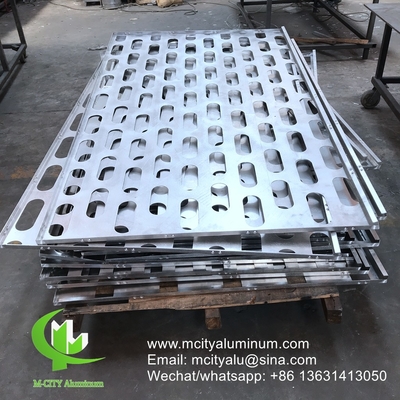 Metall-Aluminium-Fassadenplatte Metallfassadenplatte Biegeplatte für Vorhangwand Fassade Privatsphäre Bildschirm Dekoration