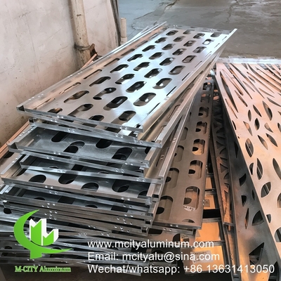 Metall-Aluminium-Fassadenplatte Metallfassadenplatte Biegeplatte für Vorhangwand Fassade Privatsphäre Bildschirm Dekoration