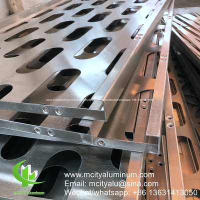 Aluminiumperforierte Platte Aluminium-Fassadenwandverkleidung mit Halterung für Gebäude oder Decken