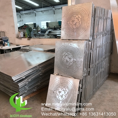 Aluminiumperforierte Platte Aluminium-Fassadenwandverkleidung mit Halterung für Gebäude oder Decken