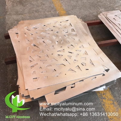 3 mm Aluminiumverkleidung Fassade Dekorationsplatte für Vorhangwand Fassade Verkleidung Wandplatte perforierte Bildschirm