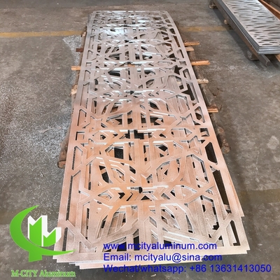 3 mm Aluminiumverkleidung Fassade Dekorationsplatte für Vorhangwand Fassade Verkleidung Wandplatte perforierte Bildschirm