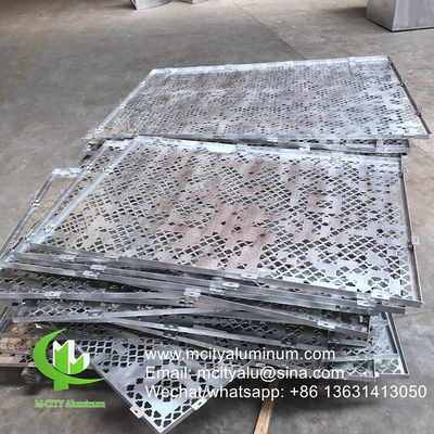 2 mm Aluminiumperforierte Fassade Dekorationsplatte für Vorhangwand Fassade Verkleidung Wandplatte perforierte Bildschirm