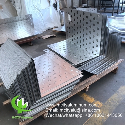 2 mm Aluminiumperforierte Fassade Dekorationsplatte für Vorhangwand Fassade Verkleidung Wandplatte perforierte Bildschirm