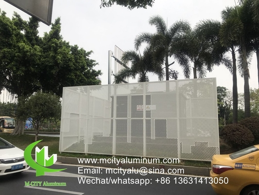 Perforierte Aluminiumwandfassade Wandverkleidung Panel Außenbau Abdeckung für Gebäude Außenwand