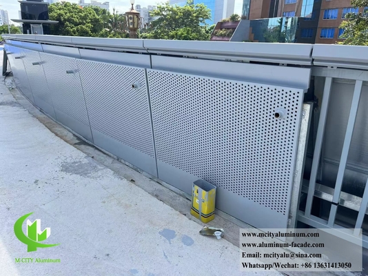 Metallperforierter Bildschirm Aluminiumfolie Fassadenverkleidung