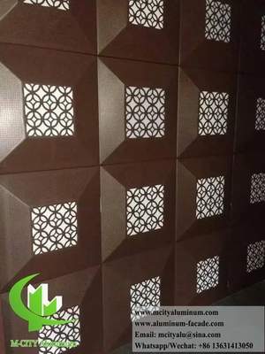 Pulverbeschichtete Perforationsbleche Aluminium Außen-Innenarchitektur