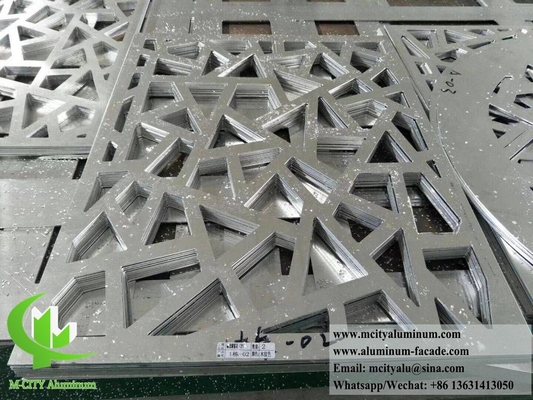 Lasergeschnitt Metallblech Aluminium-Bildschirm für Abstands-Teiler Dekoration