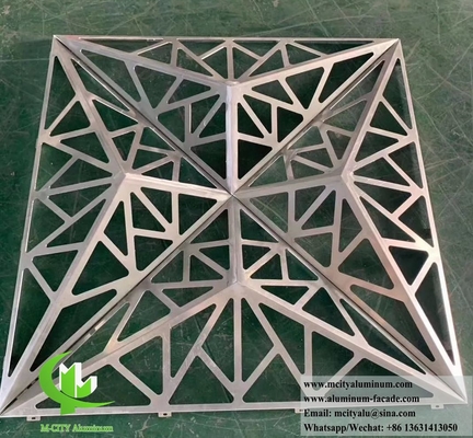Aluminiumverkleidung 3D-Laser-Schnittmuster PVDF Dauerbeschichtung