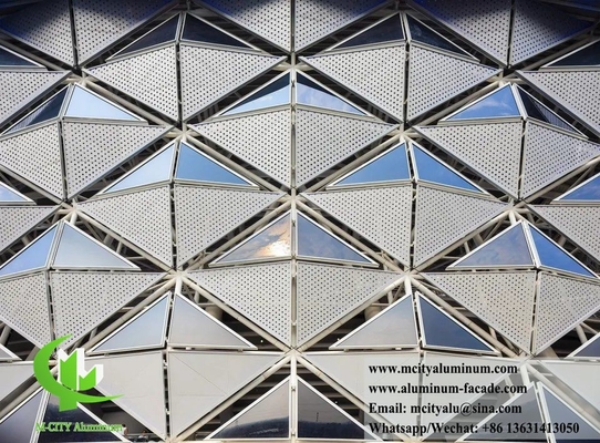 Aluminiumverkleidung 3D-Laser-Schnittmuster PVDF Dauerbeschichtung