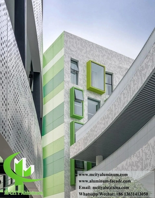 Architektonische Metallbleche Perforationsschirm Aluminiumplatten für Wand