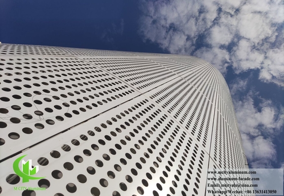 Architektonische Metallverkleidung Panels Aluminium Bildschirm Einkaufszentrum Fassadensystem