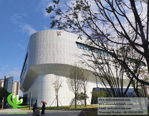 Architektonische Metallverkleidung Panels Aluminium Bildschirm Einkaufszentrum Fassadensystem