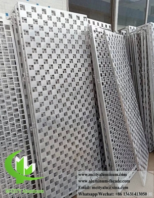 Architektonisches Metallfassadensystem mit Perforationsmuster Aluminiumlegierung 3003
