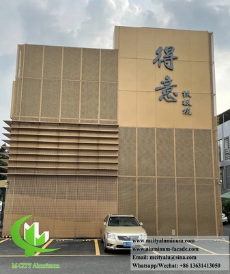 Architektonisches Metallfassadensystem mit Perforationsmuster Aluminiumlegierung 3003