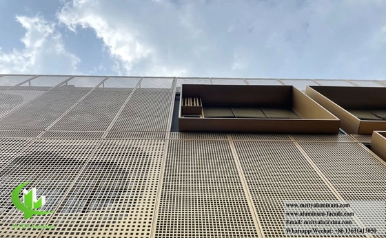 Architektonische Metallbleche Perforationsschirm Aluminiumplatten für Wand