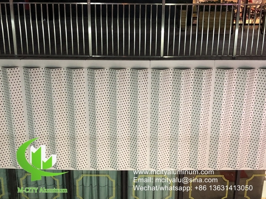 Aluminiumperforierte Fassaden- und Wandverkleidungspanele Außenbaubedeckung für Gebäude oder Decken