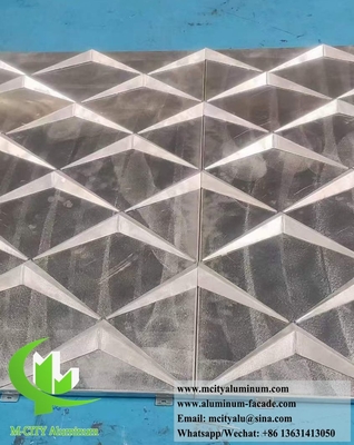 Aluminiumbildschirm 3D-Bekleidungsplatte Metallblech für Wanddekoration