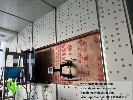 Massivaluminiumplatten mit Perforationsmustern PVDF-Beschichtung