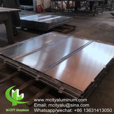 Aluminiummassivplatten-Fassade für Gebäudefassaden mit 3 mm pulverbeschichtetem PVDF