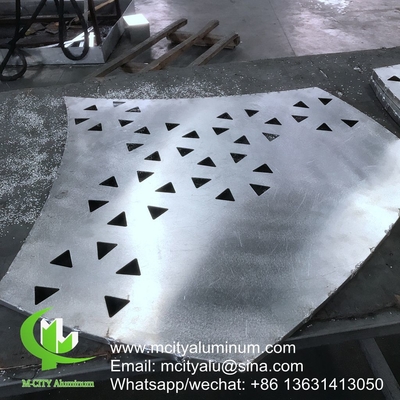 Metall große Wand biegen Aluminium Fassade-Panel-Blatt für Gebäude Dekoration perforierte Platte