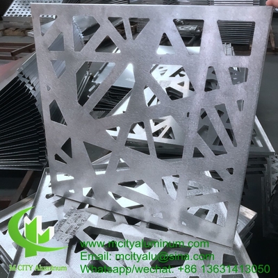 Vorhangwandfassade aus Aluminium Hohldekorationsfassade Wandverkleidung Außenbau Vorhangwandmusterfassade