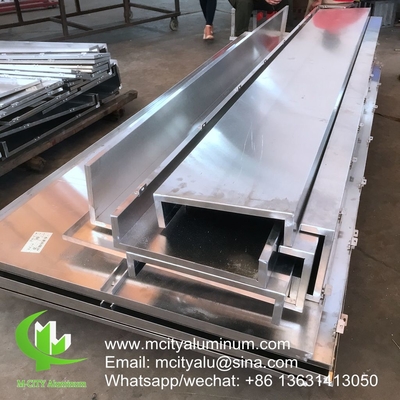 Aluminiummassivplatten-Fassade für Gebäudefassaden mit 3 mm pulverbeschichtetem PVDF