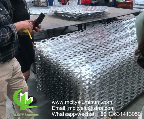 Metall große Wand biegen Aluminium Fassade-Panel-Blatt für Gebäude Dekoration perforierte Platte