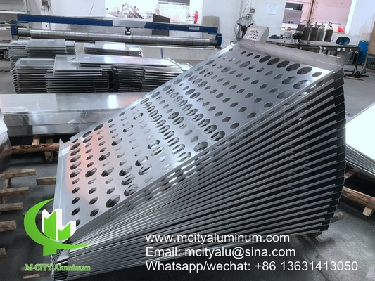 Fassade mit CNC-Gravur, dekorative Fassade aus Aluminium, Wandverkleidung, Außenverkleidung, Vorhang, Fassade mit Wandmuster, Decke