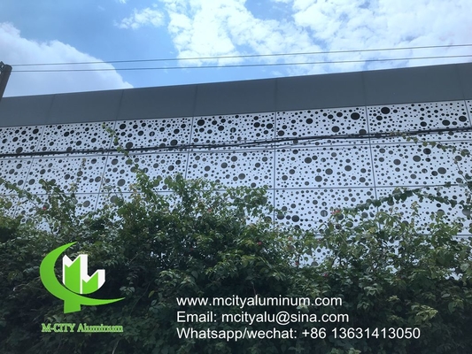 Fassade mit CNC-Gravur, dekorative Fassade aus Aluminium, Wandverkleidung, Außenverkleidung, Vorhang, Fassade mit Wandmuster, Decke